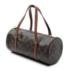 Handbag Papillon 30 Brown Monogram Canvas