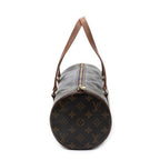 Handbag Papillon 30 Brown Monogram Canvas