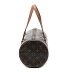 Handbag Papillon 30 Brown Monogram Canvas