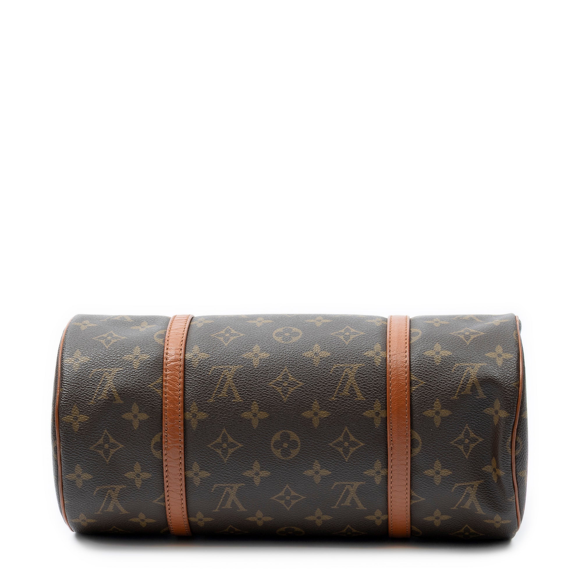 Handbag Papillon 30 Brown Monogram Canvas