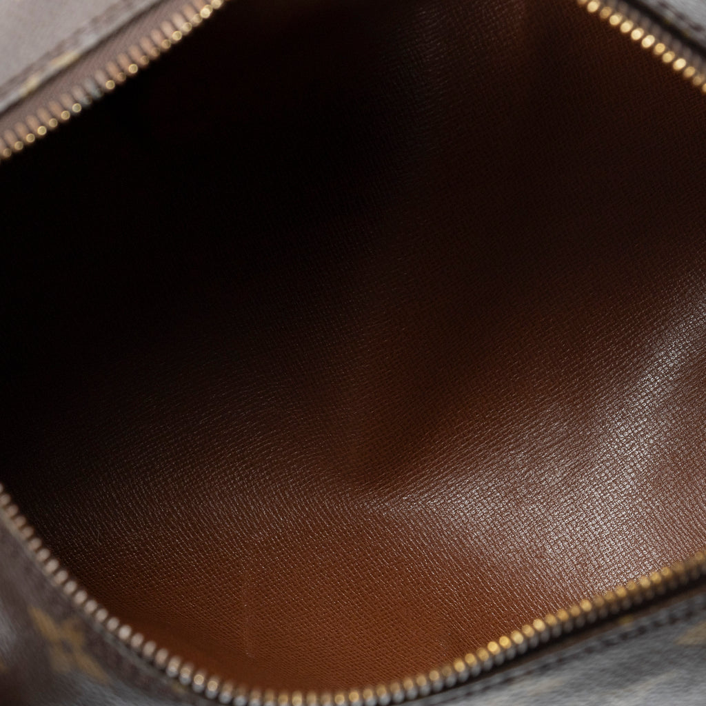 Handbag Papillon 30 Brown Monogram Canvas