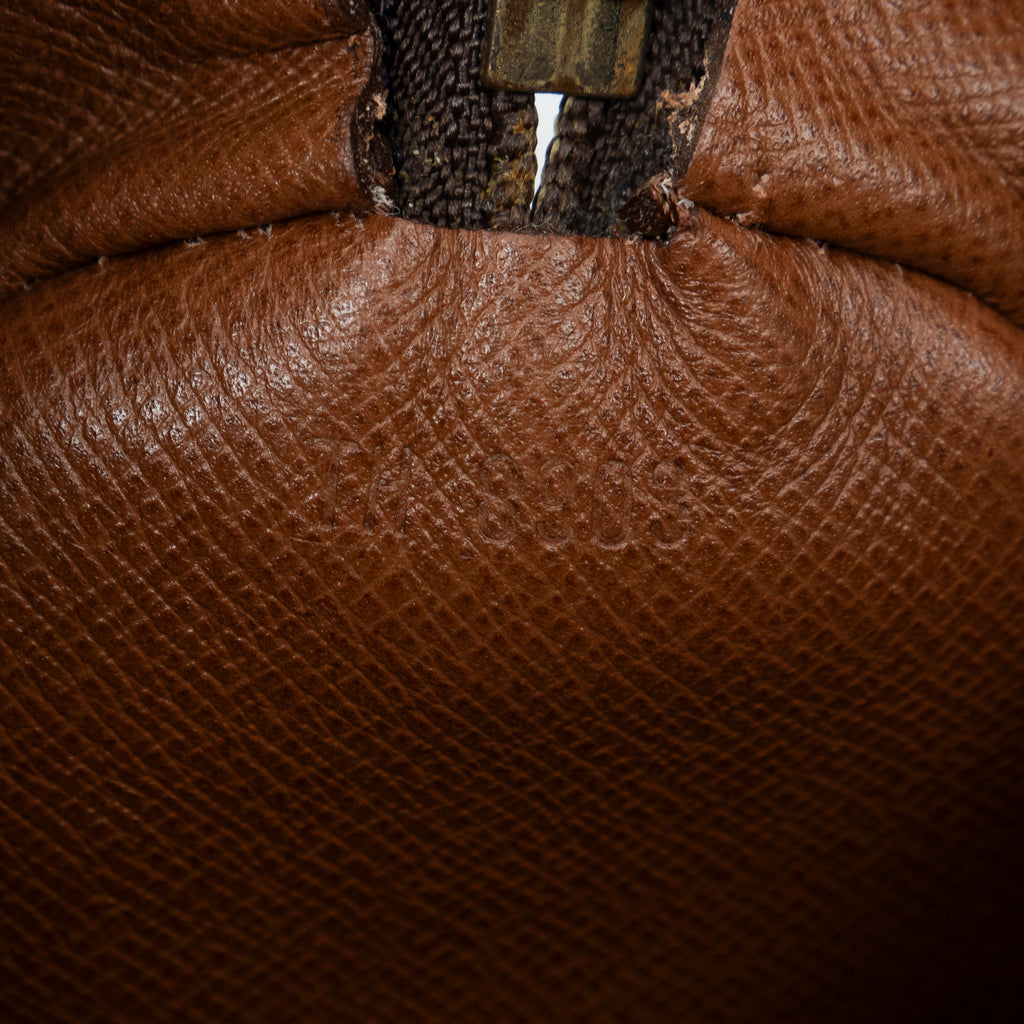 Handbag Papillon 30 Brown Monogram Canvas