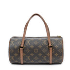 Handbag Papillon 26 Brown Monogram Canvas