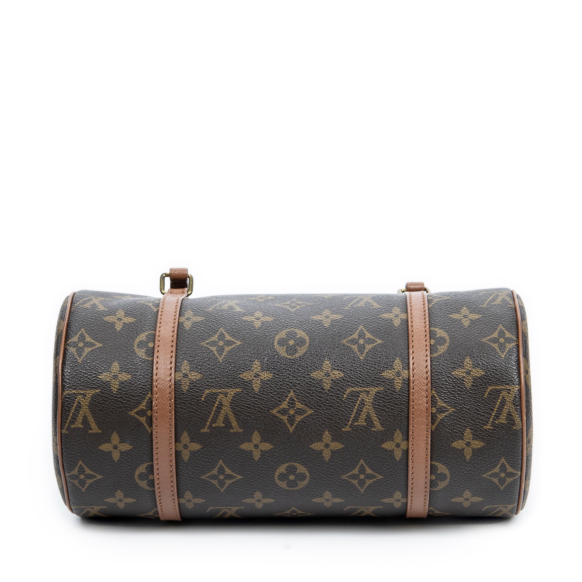 Handbag Papillon 26 Brown Monogram Canvas