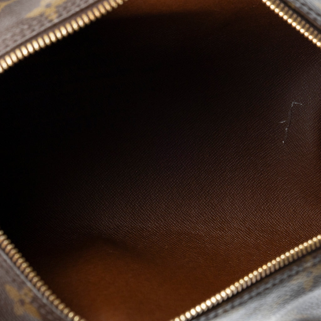 Handbag Papillon 30 Brown Monogram Canvas