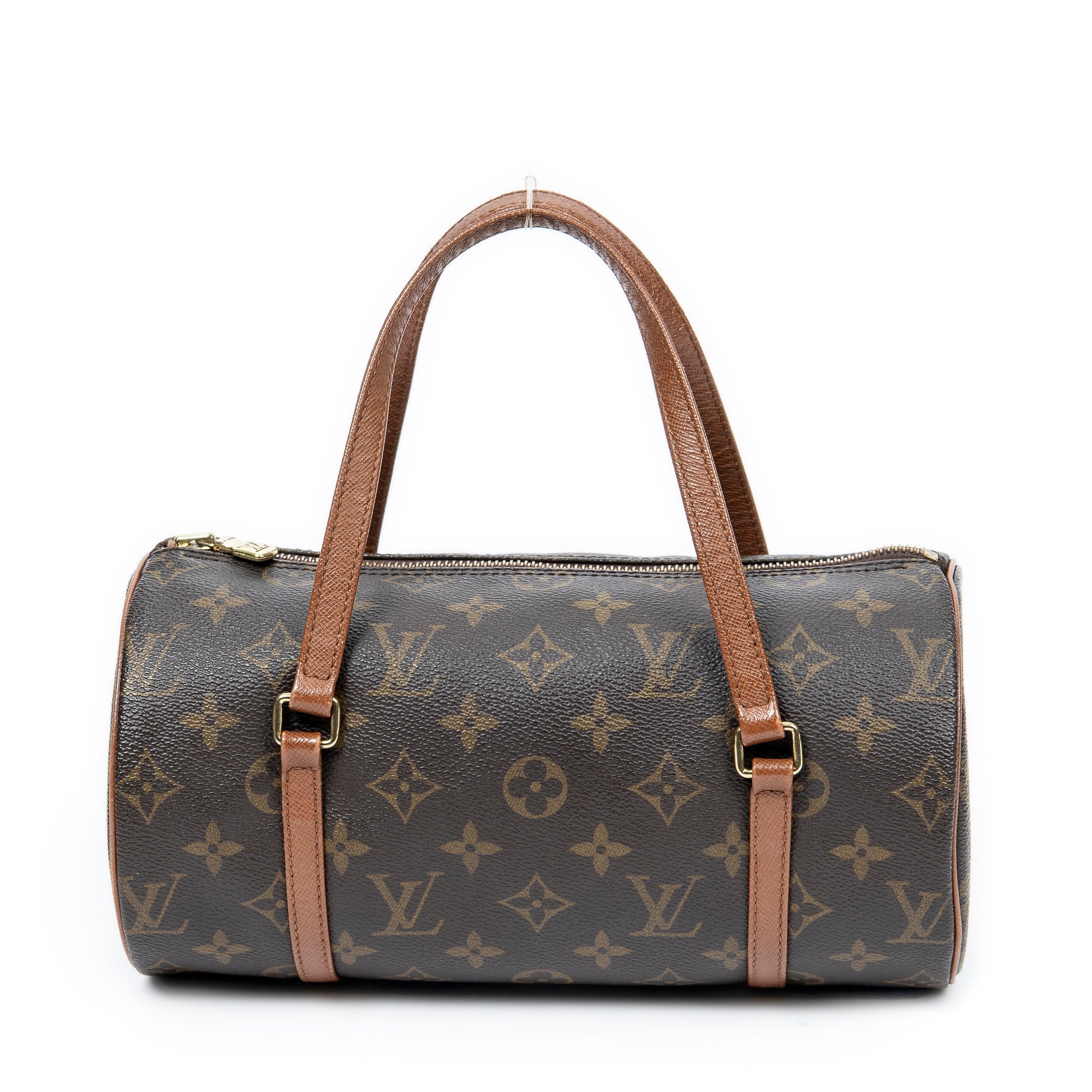 Handbag Papillon 26 Brown Monogram Canvas