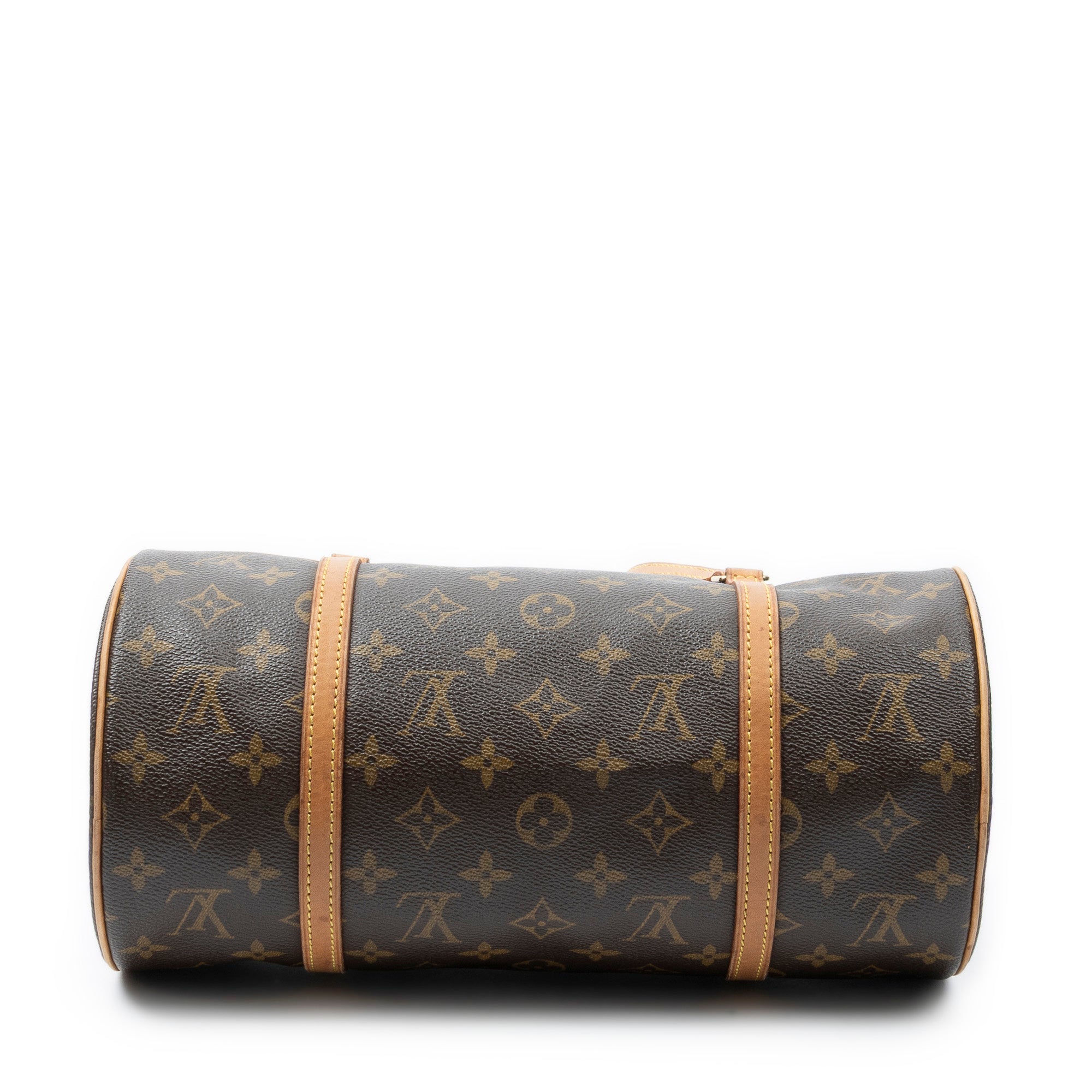 Handbag Papillon 30 Brown Monogram Canvas