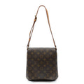 Shoulder Bag Musette Salsa Brown Monogram Canvas