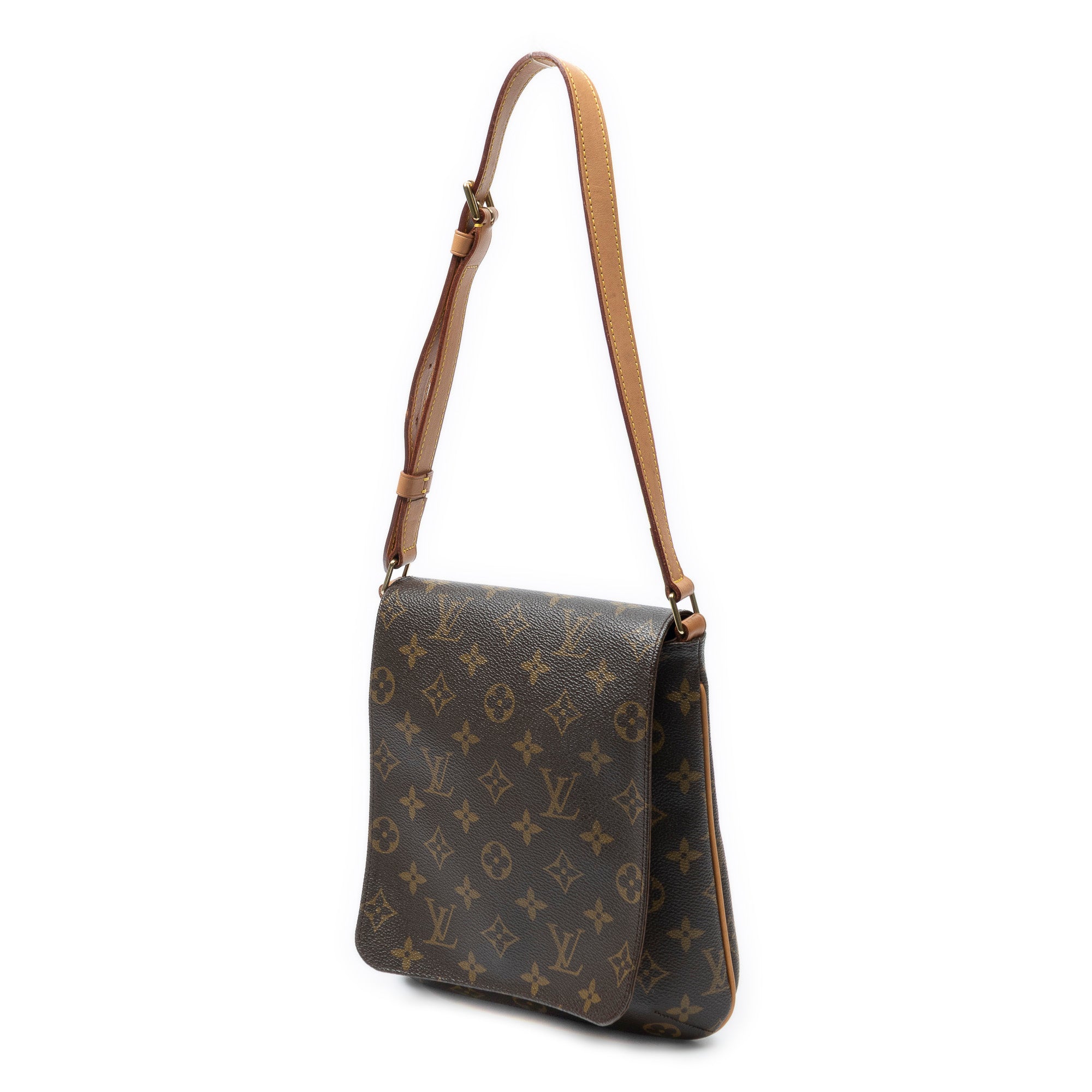 Shoulder Bag Musette Salsa Brown Monogram Canvas