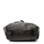 Shoulder Bag Vintage Shopping Tote Black Macadam Coated Canvas