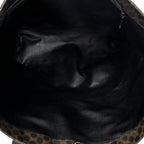 Shoulder Bag Vintage Shopping Tote Black Macadam Coated Canvas