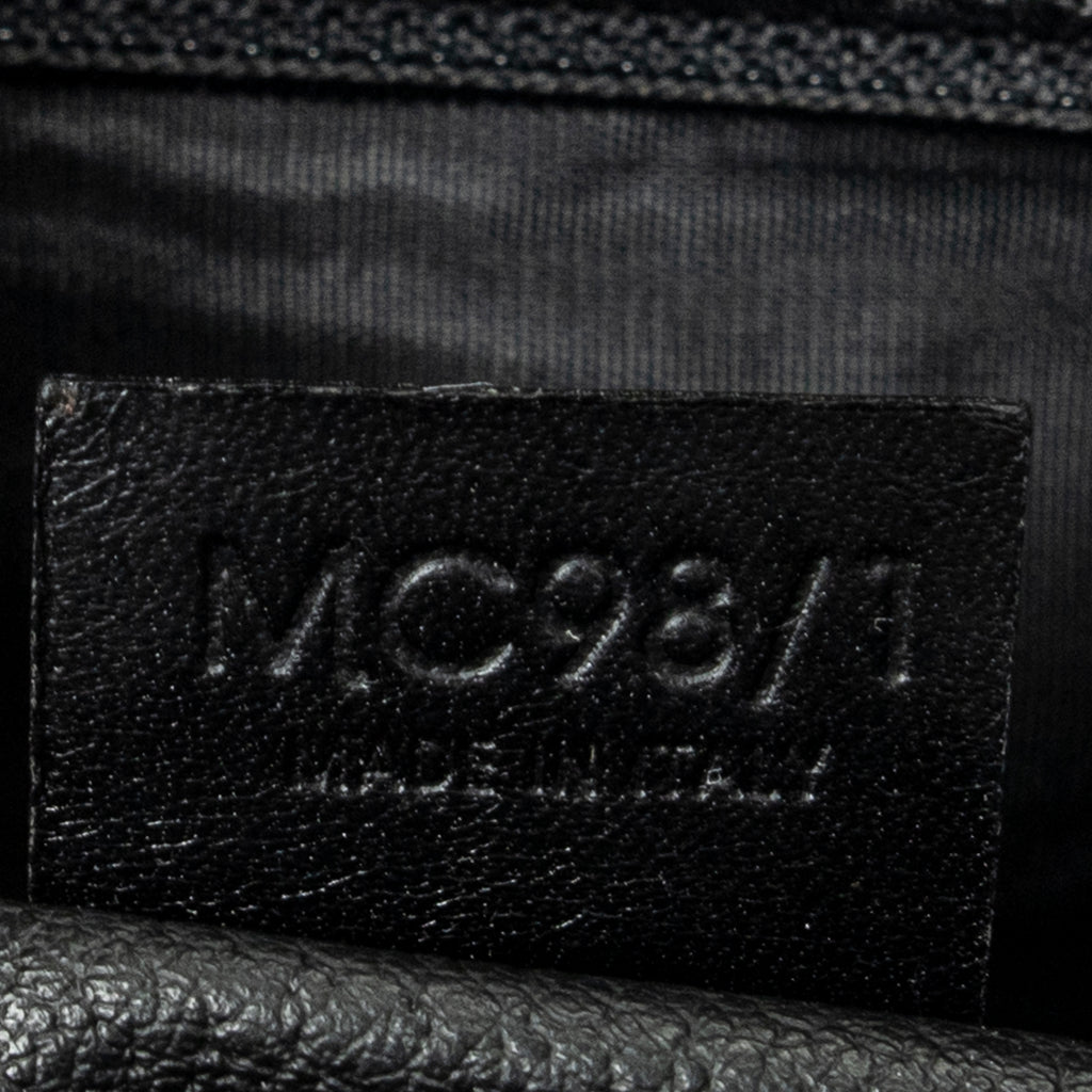 Shoulder Bag Vintage Shopping Tote Black Macadam Coated Canvas