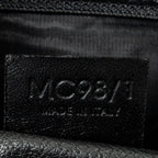 Shoulder Bag Vintage Shopping Tote Black Macadam Coated Canvas