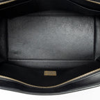 Shoulder Bag Medium Tricolor Trapeze Blue Calfskin Leather