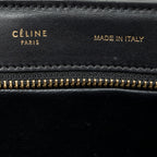 Shoulder Bag Medium Tricolor Trapeze Blue Calfskin Leather