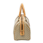 Handbag Mini Boston Beige Macadam Coated Canvas