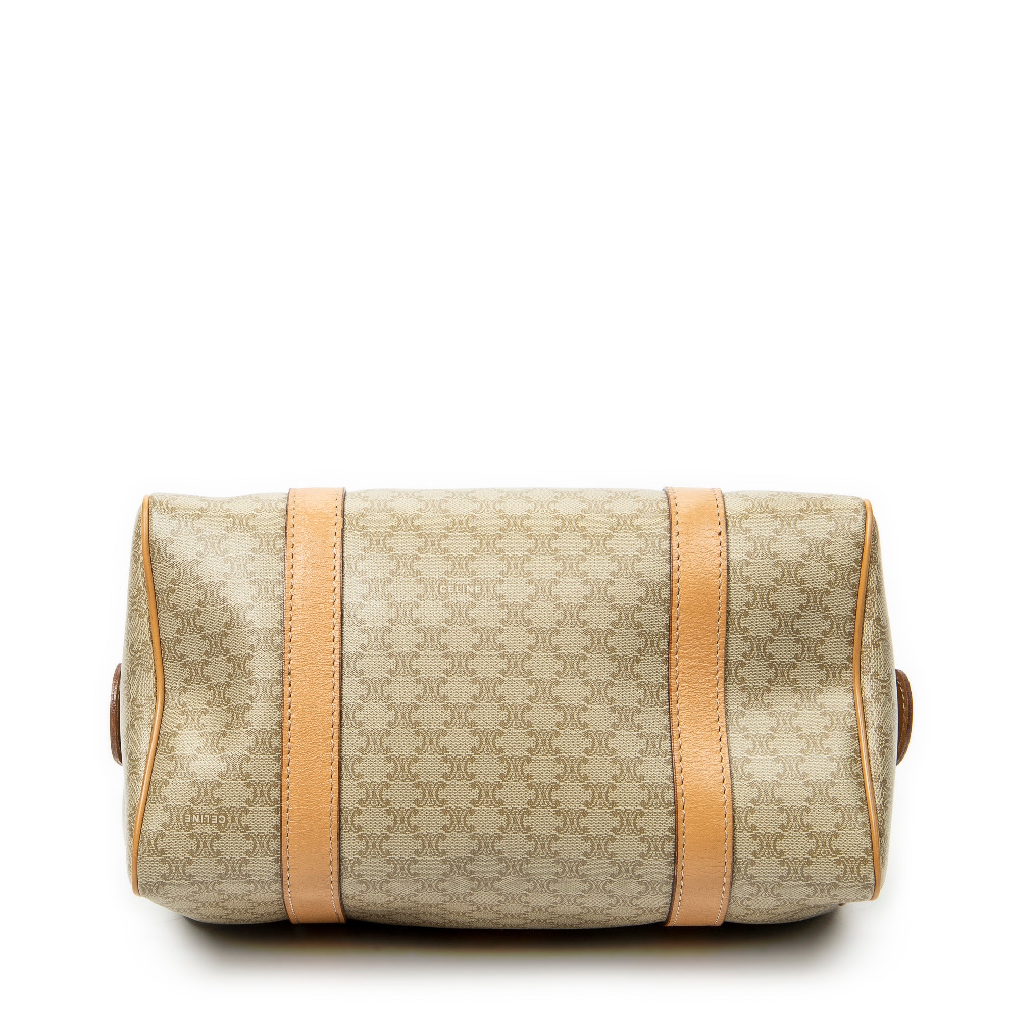 Handbag Mini Boston Beige Macadam Coated Canvas