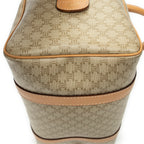 Handbag Mini Boston Beige Macadam Coated Canvas