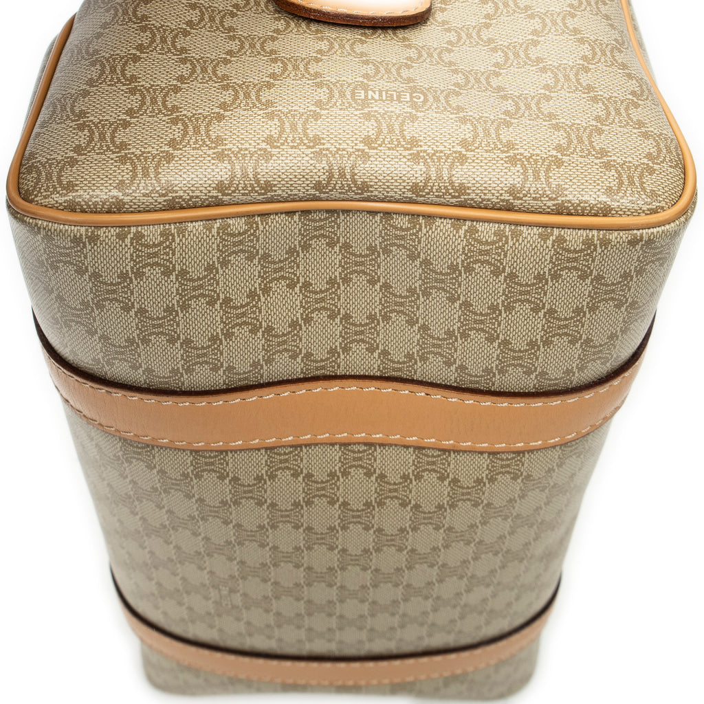 Handbag Mini Boston Beige Macadam Coated Canvas