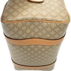 Handbag Mini Boston Beige Macadam Coated Canvas