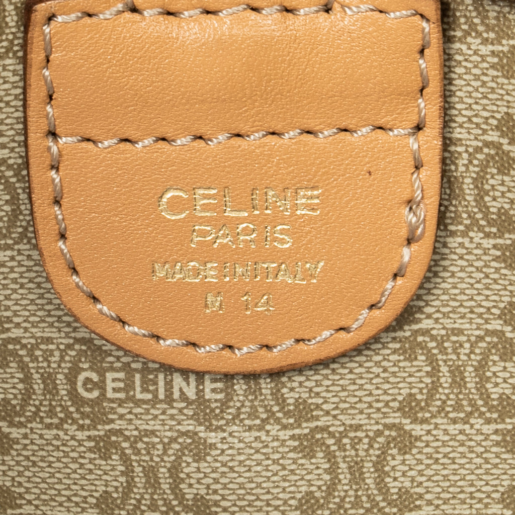 Handbag Mini Boston Beige Macadam Coated Canvas