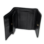 Wallet Timeless Compact Bifold Wallet Black Caviar Leather