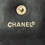 Wallet Timeless Compact Bifold Wallet Black Caviar Leather