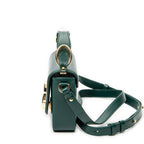 Shoulder Bag Mini C Crossbody Green Calfskin Leather