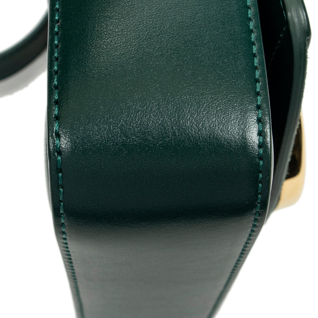 Shoulder Bag Mini C Crossbody Green Calfskin Leather