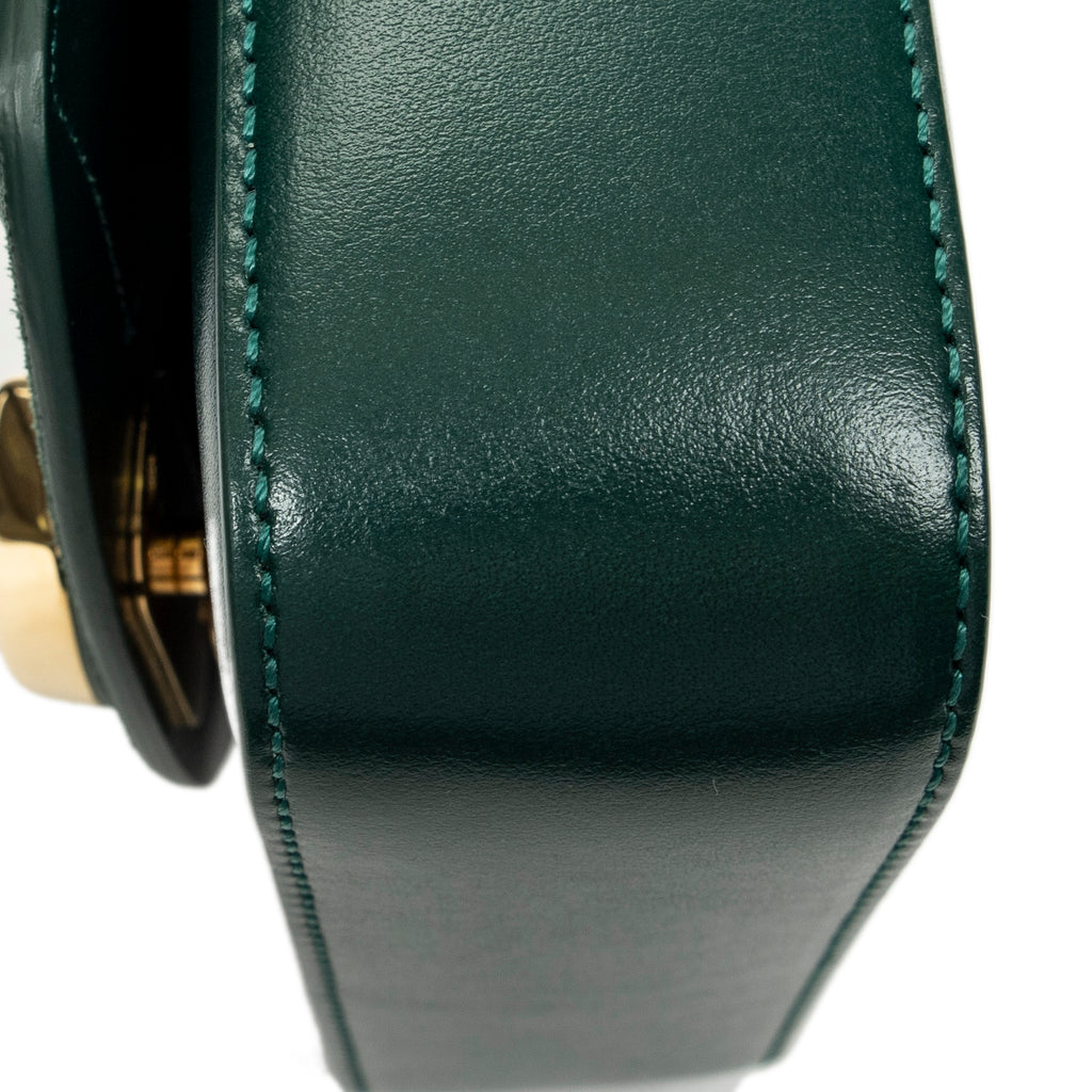 Shoulder Bag Mini C Crossbody Green Calfskin Leather