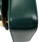 Shoulder Bag Mini C Crossbody Green Calfskin Leather