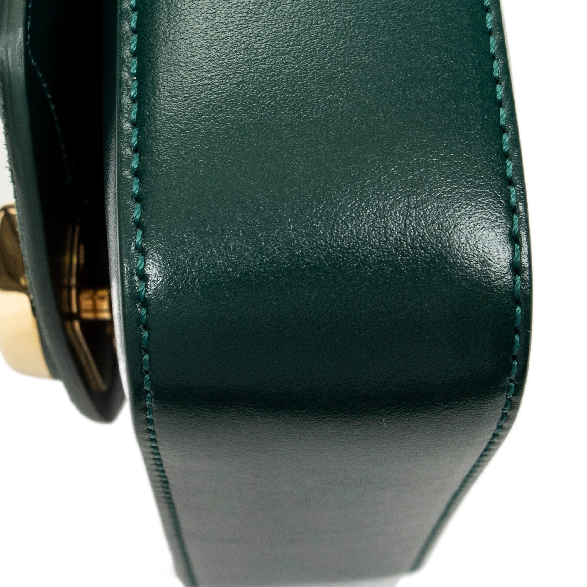 Shoulder Bag Mini C Crossbody Green Calfskin Leather