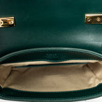 Shoulder Bag Mini C Crossbody Green Calfskin Leather