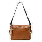 Shoulder Bag Small Roy Bag Brown Calfskin Leather