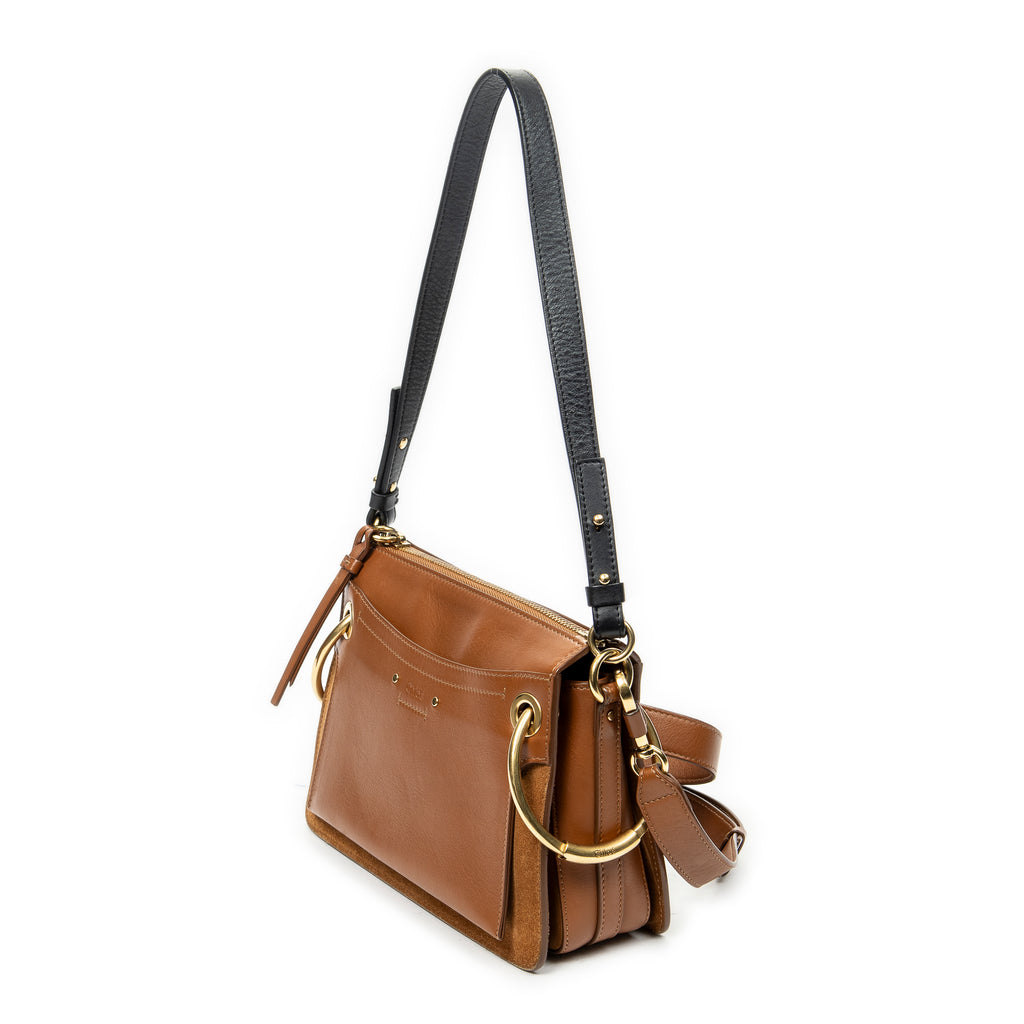 Shoulder Bag Small Roy Bag Brown Calfskin Leather