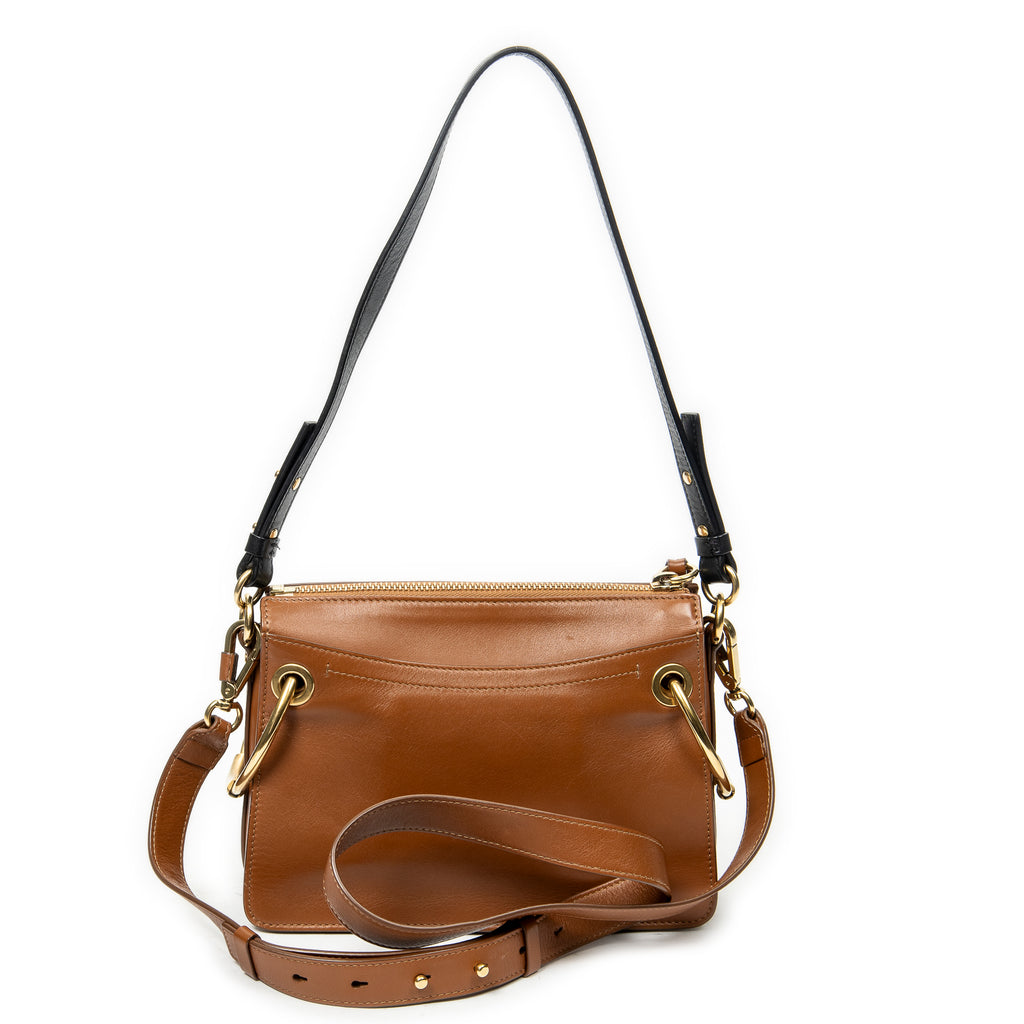 Shoulder Bag Small Roy Bag Brown Calfskin Leather