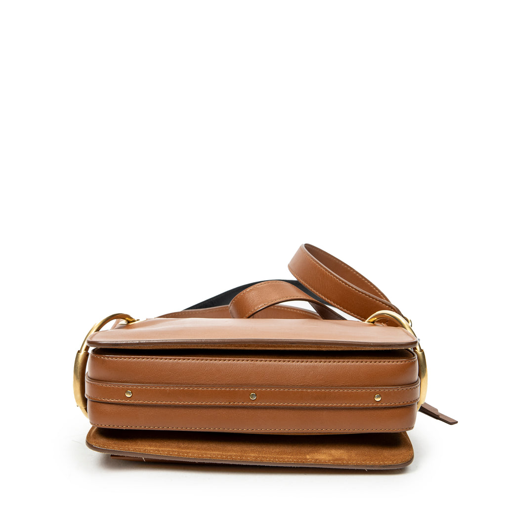 Shoulder Bag Small Roy Bag Brown Calfskin Leather
