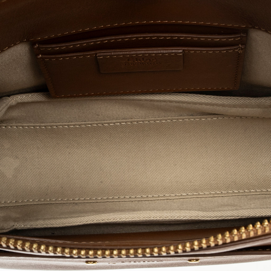 Shoulder Bag Small Roy Bag Brown Calfskin Leather