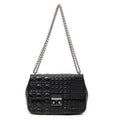 Shoulder Bag Medium Miss Dior Flap Black Cannage Lambskin Leather