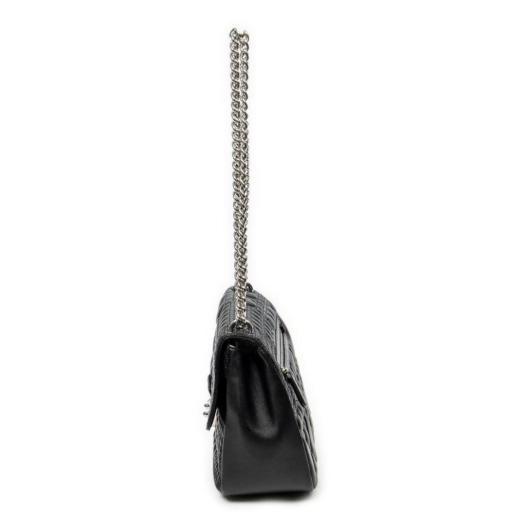 Shoulder Bag Medium Miss Dior Flap Black Cannage Lambskin Leather
