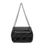 Shoulder Bag Medium Miss Dior Flap Black Cannage Lambskin Leather
