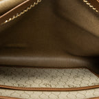 Shoulder Bag Vintage Flap Chain Clutch Beige Honeycomb Coated Canvas