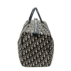 Handbag Vintage Medium Boston Navy Diorissimo Canvas