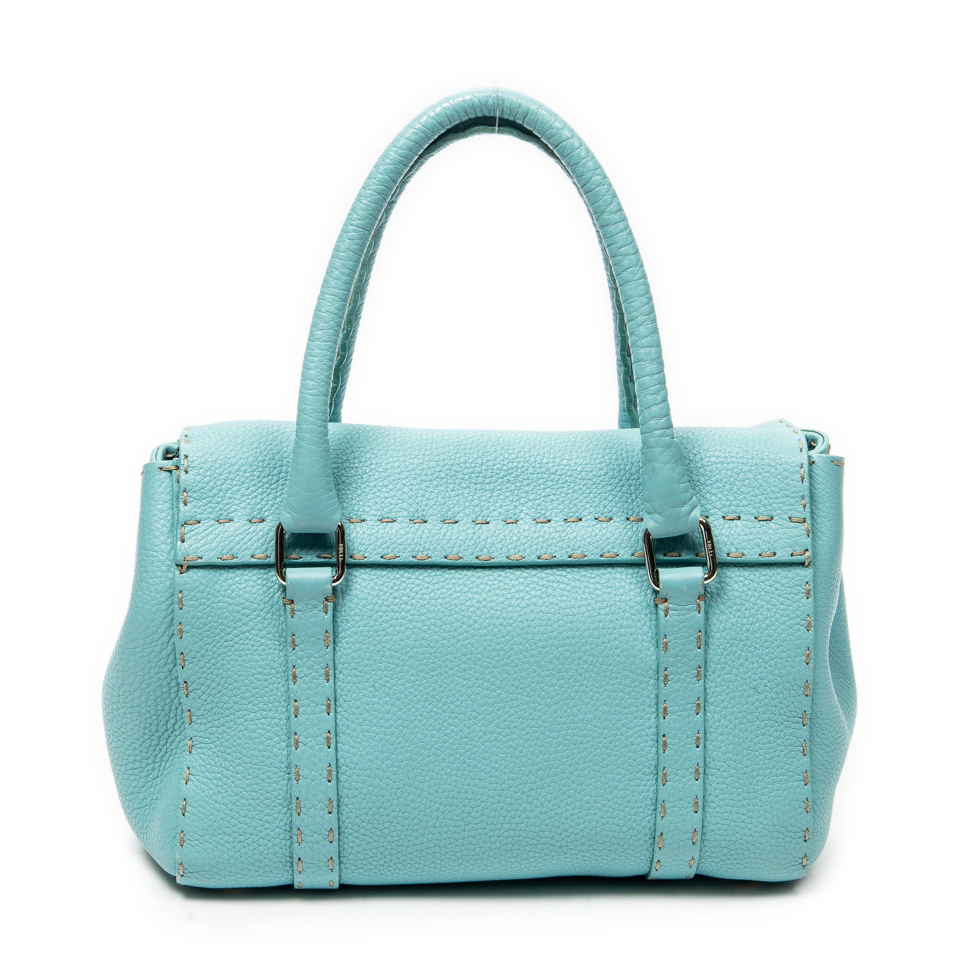 Shoulder Bag Mini Linda Light Blue Selleria Leather
