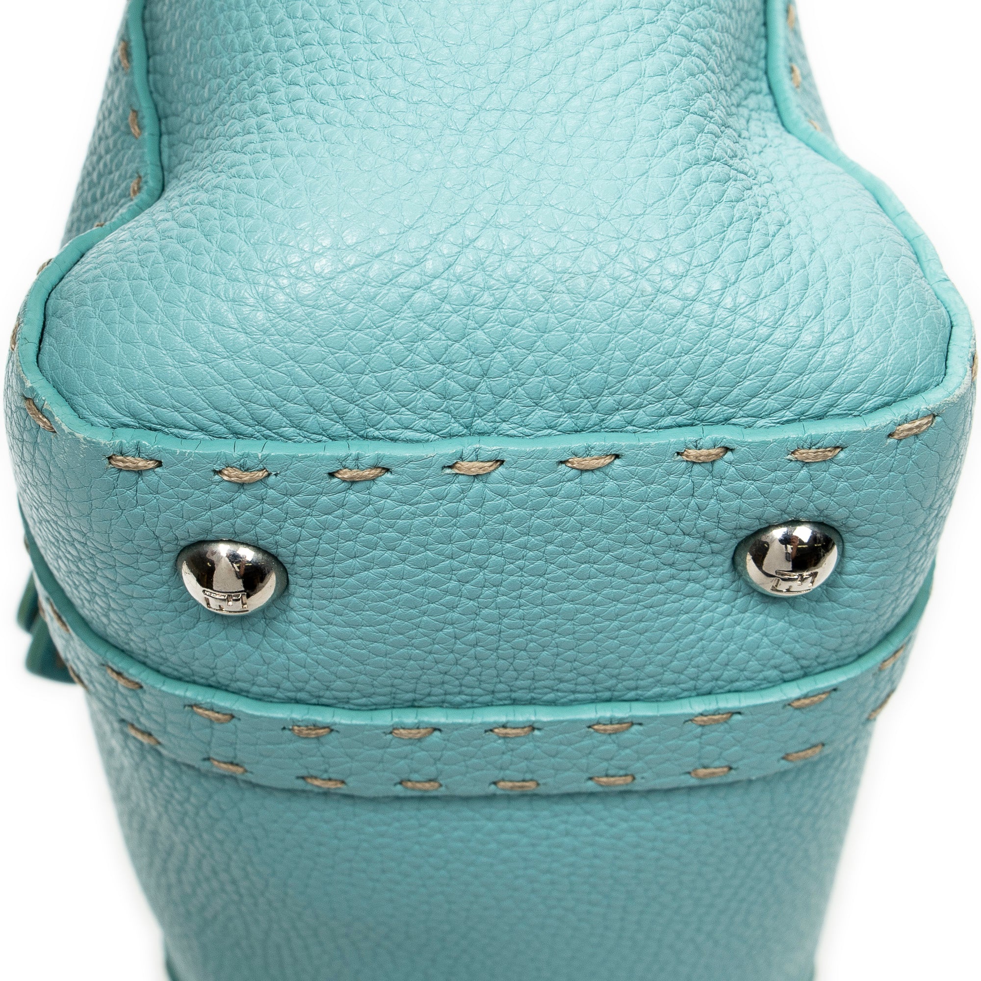 Shoulder Bag Mini Linda Light Blue Selleria Leather
