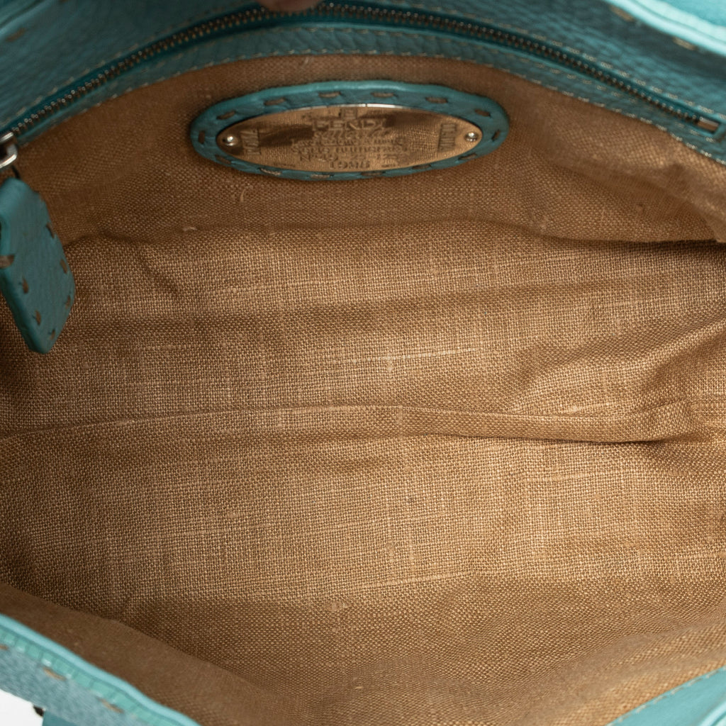 Shoulder Bag Mini Linda Light Blue Selleria Leather