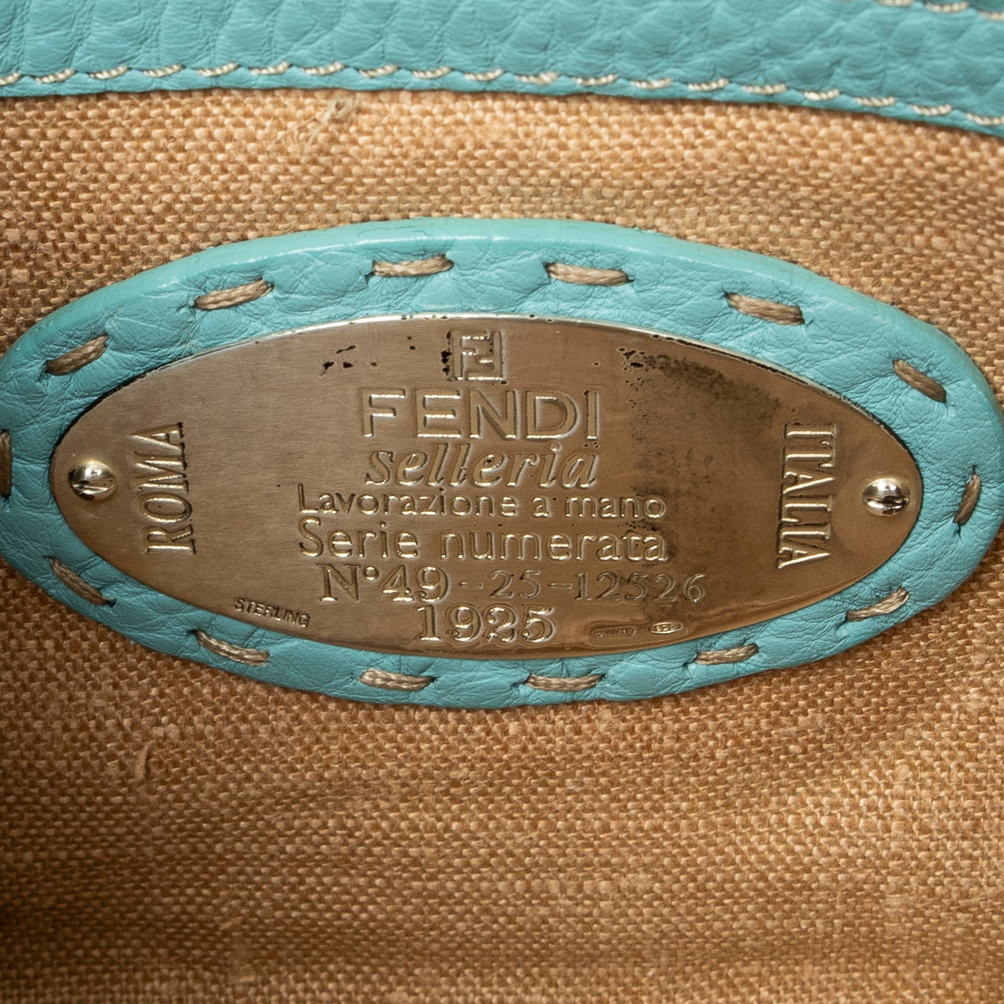 Shoulder Bag Mini Linda Light Blue Selleria Leather