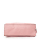 Shoulder Bag Large Bamboo Daily Top Handle Pink Grained Calfskin Leather