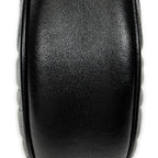 Bolso Bandolera GG Marmont Redondo con Cadena de Piel Acolchada Chevron Negra