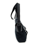 Shoulder Bag Medium Flap Messenger Black Monogrammed Canvas